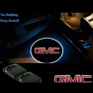 GMC Blue Halo In-Visor LED Door Projector Lights- 4 pack or 2 pack